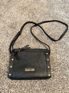 Reaction Kenneth Cole Crossbody Bag Purse with Gold Accents Handbag Women Ladies